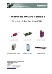 Innominate mGuard Version 5 - Innominate Security Technologies AG