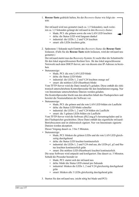 Innominate mGuard - Innominate Security Technologies AG