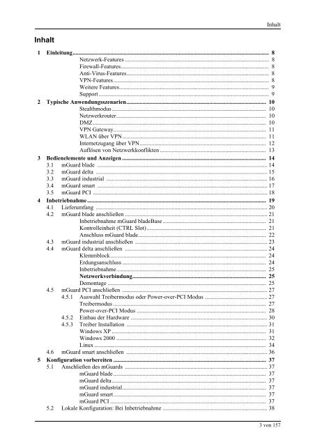 Innominate mGuard - Innominate Security Technologies AG