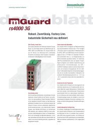 mGuard rs4000 3G Datenblatt - Innominate Security Technologies AG