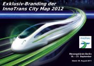 Exklusiv-Branding der InnoTrans City Map 2012