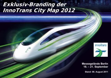 Exklusiv-Branding der InnoTrans City Map 2012