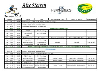 Alte Herren - DJK/SV Herrnsberg