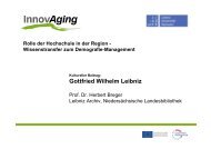 Präsentation Prof. Dr. Herbert Breger - InnovAging