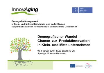 Demografischer Wandel - InnovAging - Leibniz Universität Hannover