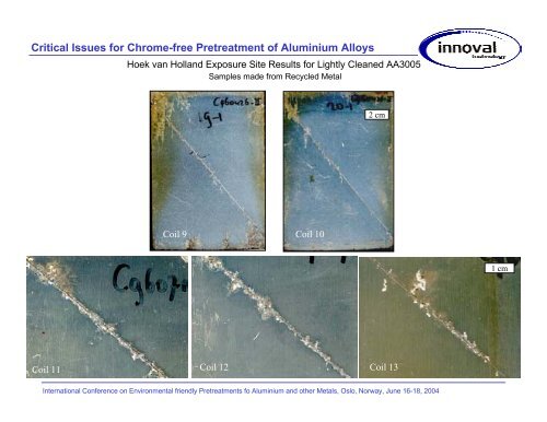 Critical Issues for Chrome-free Pretreatment of Aluminium Alloys