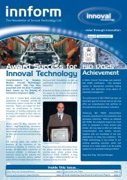 Innoval newsletter April 05.indd - Innoval Technology Ltd