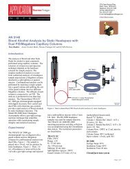 Blood Alcohol Analysis by Static Headspace with Dual FID ...