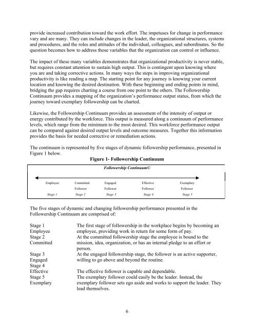 The Followership Continuum - The Innovation Journal