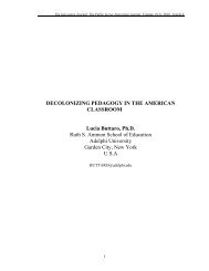 Decolonizing pedagogy in the American Classroom - The Innovation ...