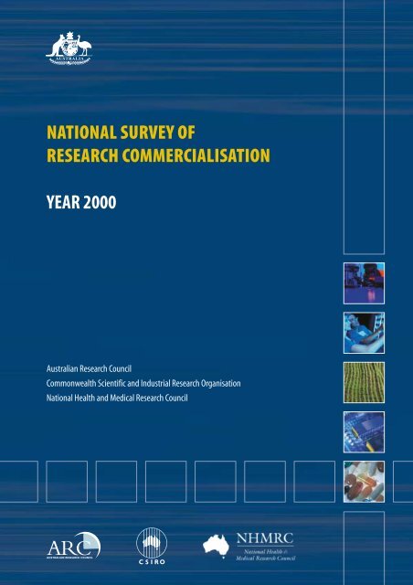 National Survey of Research Commercialisation - Australian ...