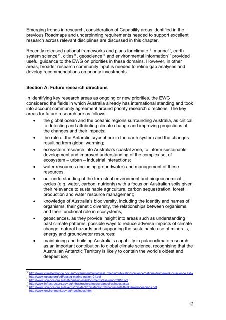 2011 Strategic Roadmap for Australian Research Infrastructure