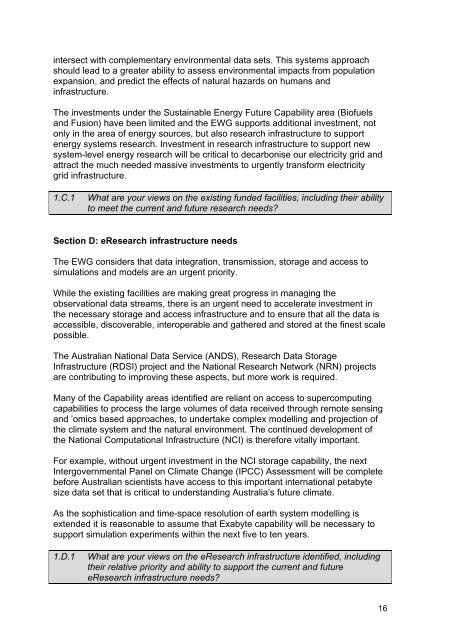 2011 Strategic Roadmap for Australian Research Infrastructure