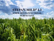 STEPAN-MILD L3 - Innovation Takes Root