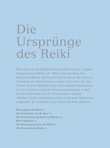 Die Ursprünge des Reiki - Erlernen Sie Reiki >> www.edenzentrum.at