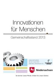 Innovationen fÃ¼r Menschen - Innovatives Niedersachsen