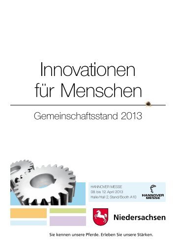 Innovationen fÃ¼r Menschen - Innovatives Niedersachsen