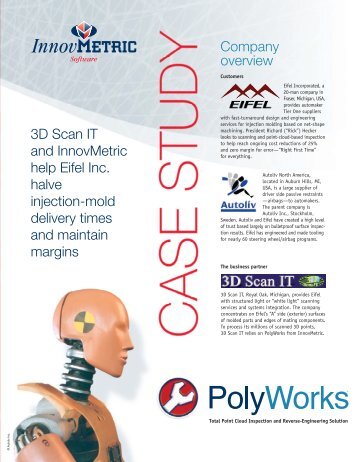 3D Scan IT and InnovMetric help Eifel Inc. halve injection-mold ...