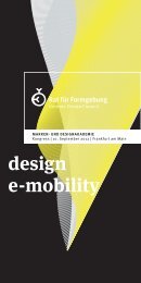 design e-mobility Flyer (PDF) - German Design Council