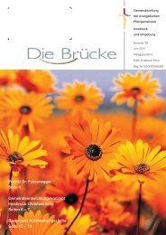 Nr. 38, Juni 2010 - Evangelische Pfarrgemeinde Innsbruck ...