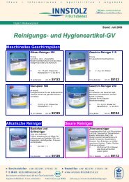 Reinigungs- und Hygieneartikel-GV - Innstolz