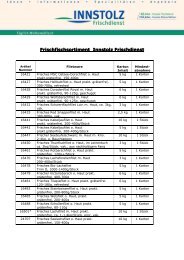 Frischfischsortiment Innstolz Frischdienst