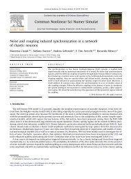 Noise and coupling induced synchronization in a network of chaotic ...