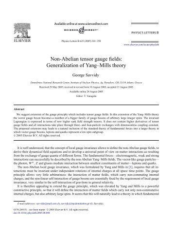 Non-Abelian tensor gauge fields: Generalization of Yang–Mills theory