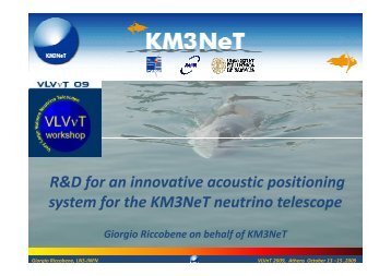 R&D for an innovative acoustic positioning system for the KM3NeT ...