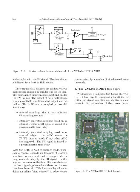 A custom front-end ASIC for the readout and timing of 64 SiPM ...