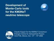 Development of Monte-Carlo tools for the KM3NeT neutrino telescope