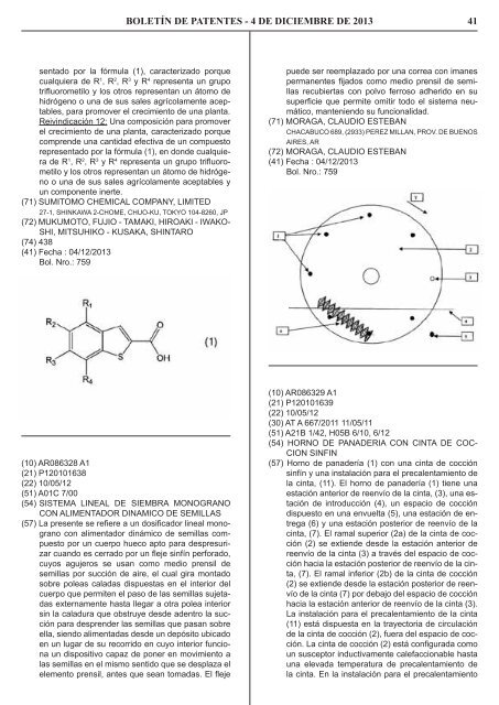 Boletín de Patentes de Invención y Modelos de Utilidad - Instituto ...