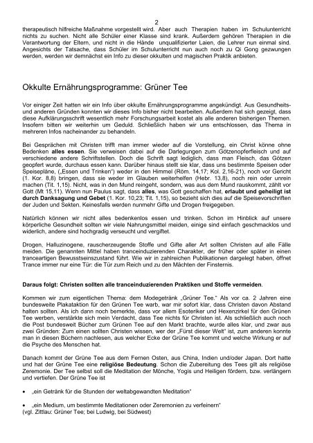 ANTI - OKKULTISMUS - INFO