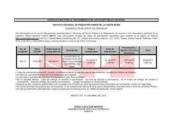 Convocatoria para el levantamiento de inventario fÃ­sico del activo ...