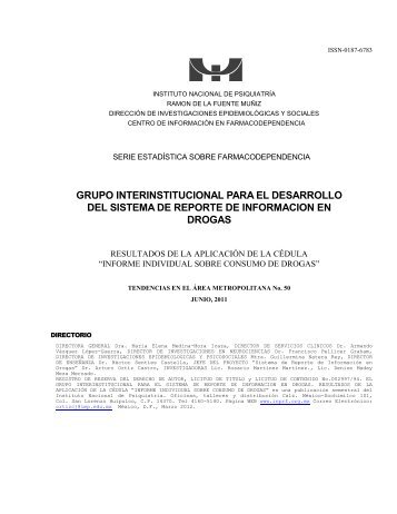 Reporte 50, Junio 2011 - Instituto Nacional de PsiquiatrÃ­a