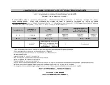 Convocatoria para el arrendamiento de equipo para la adecuaciÃ³n ...