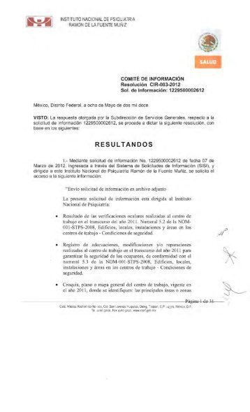RESULTANDOS - Instituto Nacional de PsiquiatrÃ­a