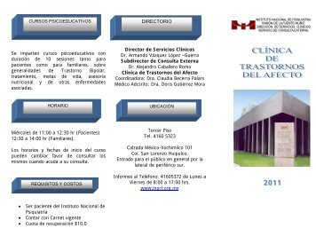 Se imparten cursos psicoeducativos con duraciÃ³n de 10 sesiones ...