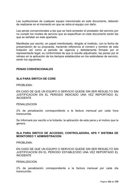 Convocatoria para el arrendamiento de equipo de cÃ³mputo, red ...