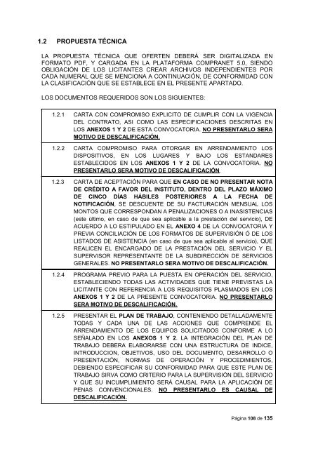 Convocatoria para el arrendamiento de equipo de cÃ³mputo, red ...