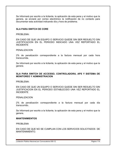 Convocatoria para el arrendamiento de equipo de cÃ³mputo, red ...