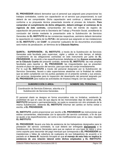 Convocatoria para el arrendamiento de equipo de cÃ³mputo, red ...