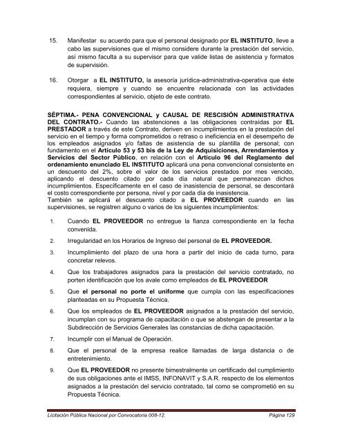 Convocatoria para el arrendamiento de equipo de cÃ³mputo, red ...