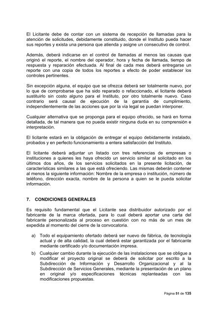 Convocatoria para el arrendamiento de equipo de cÃ³mputo, red ...