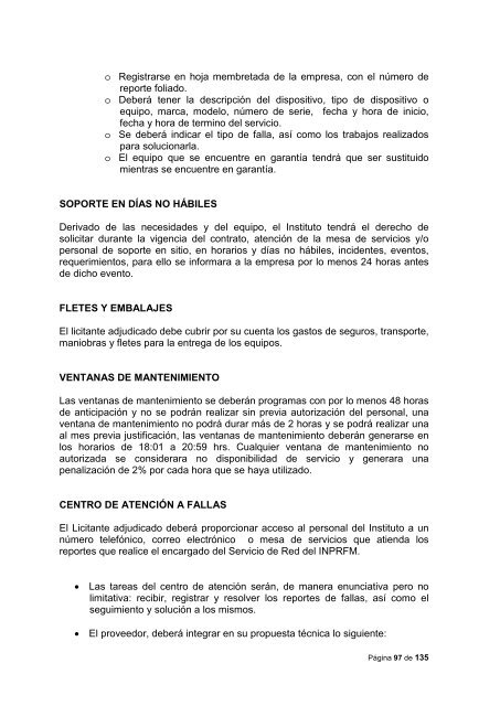 Convocatoria para el arrendamiento de equipo de cÃ³mputo, red ...