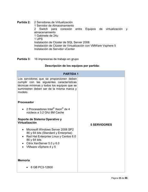 Convocatoria para el arrendamiento de servidores, almacenamiento ...