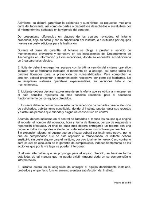 Convocatoria para el arrendamiento de servidores, almacenamiento ...