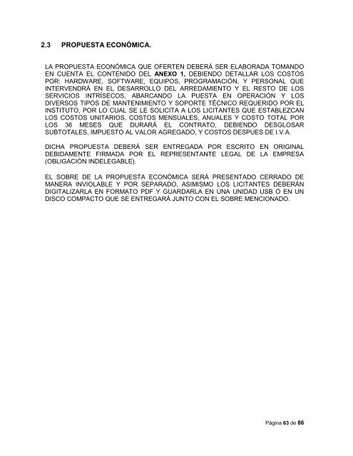 Convocatoria para el arrendamiento de servidores, almacenamiento ...