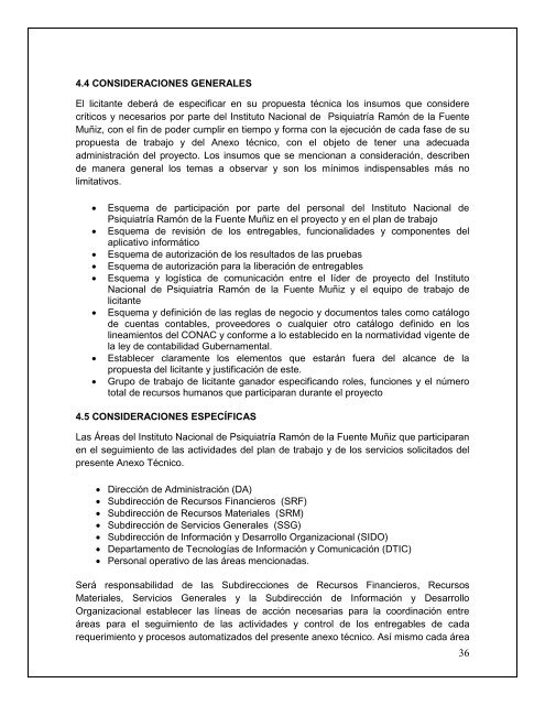 Convocatoria para el sistema informativo integral administrativo ...