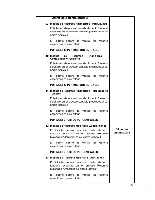 Convocatoria para el sistema informativo integral administrativo ...